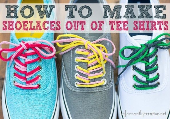 How to Make Shoelaces out of Tee Shirts at cetcu.com