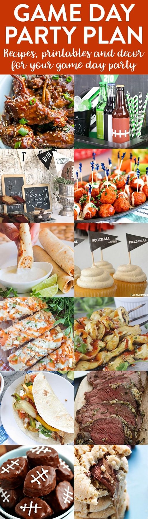 Game Day Party Plan from favorite game day snacks, meals, and desserts, plus printables and decorating ideas for your party! Get it all at cetcu.com