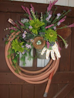 Garden Hose Wreath