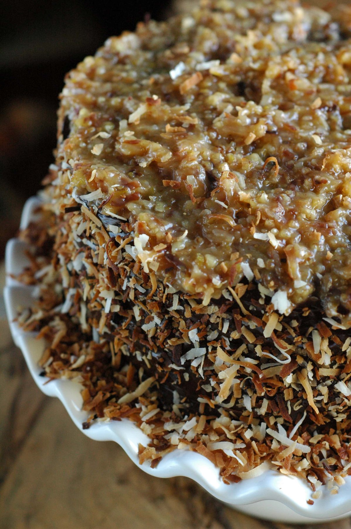 Toasted Coconut German Chocolate Cake
