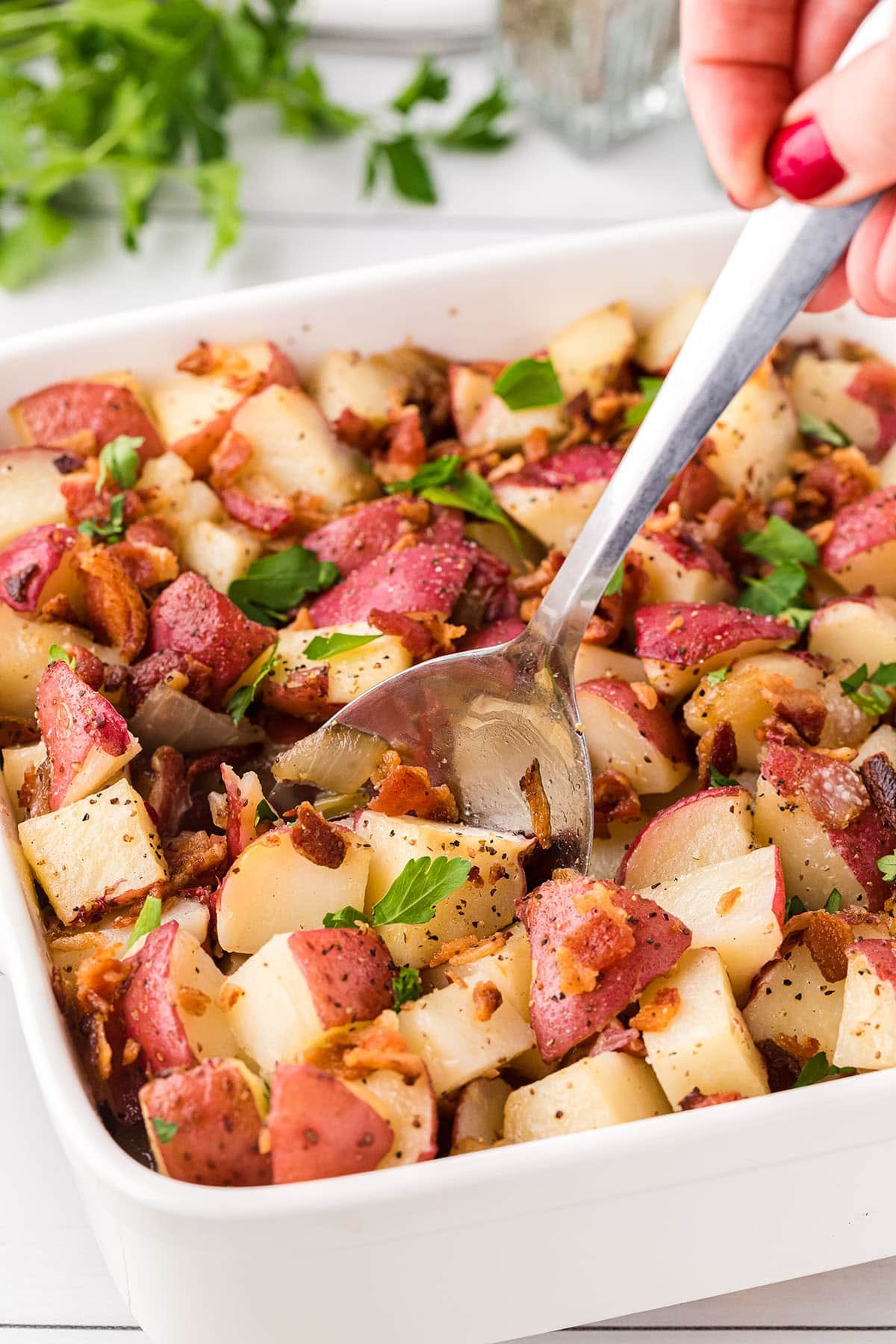 Hot German Potato Salad – Potato Casserole