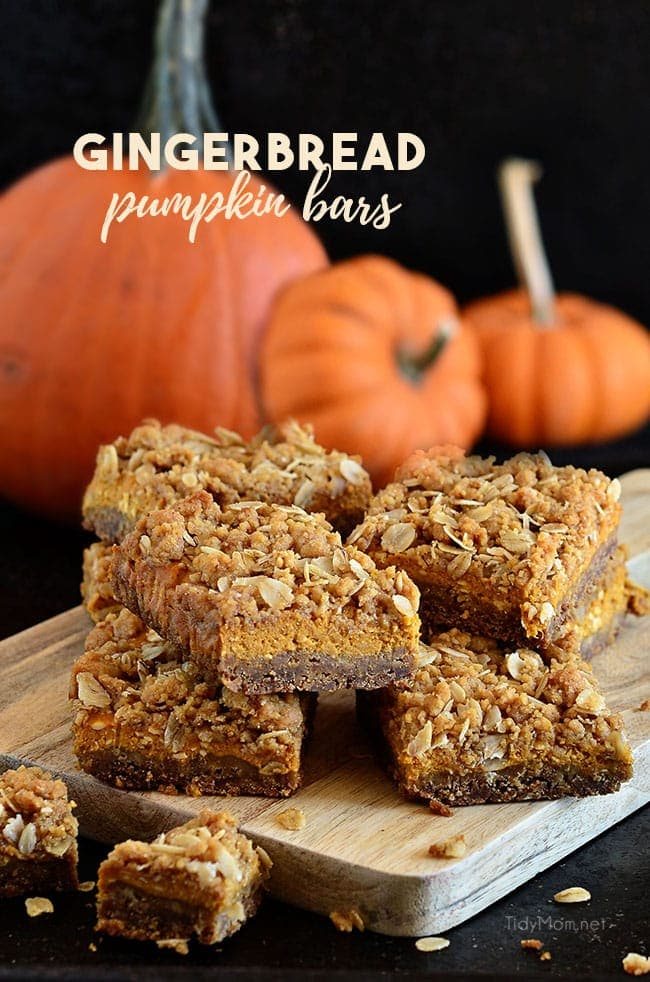 Gingerbread Pumpkin Bars {+VIDEO}