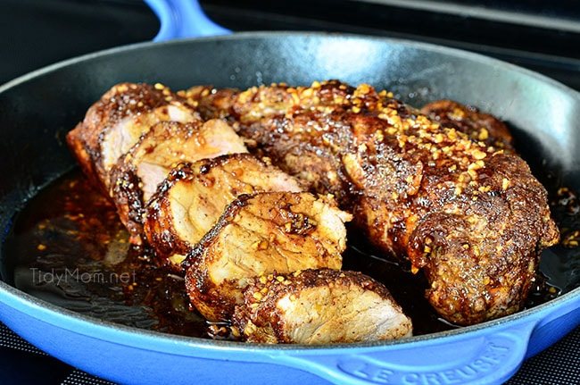 Your taste buds will be tantalized with each bite of this Sweet and Spicy Glazed Pork Tenderloin.