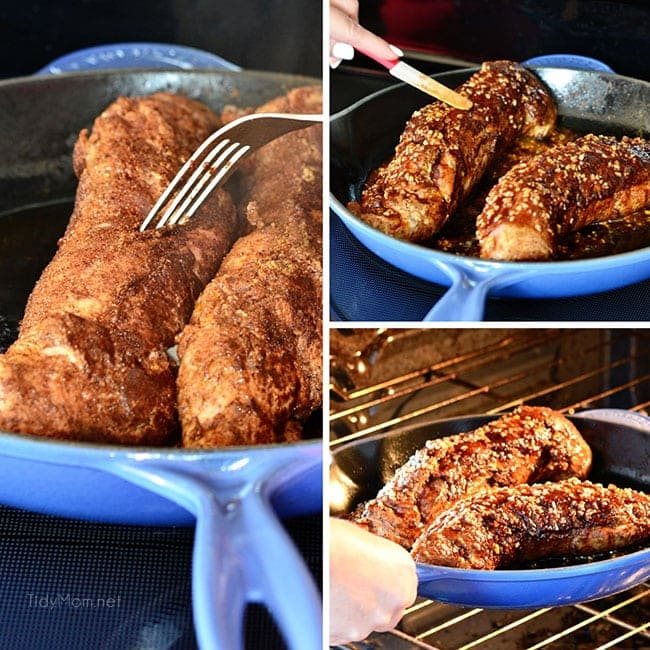 Your taste buds will be tantilized with each bite of this Sweet and Spicy Glazed Pork Tenderloin. Juicy and flavorful, it’s a little sweet and a little spicy and it’s a breeze to whip up. This pork tenderloin is ready for the table in 30 minutes. Get the full recipe at cetcu.com