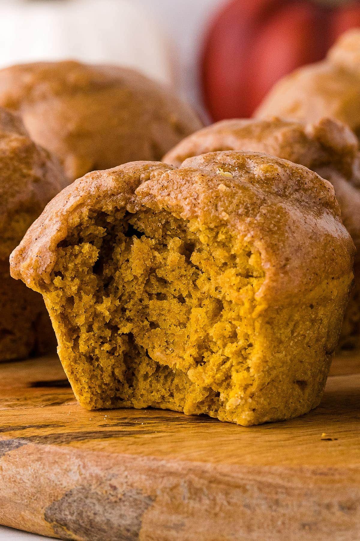 Glazed Pumpkin Doughnut Muffins