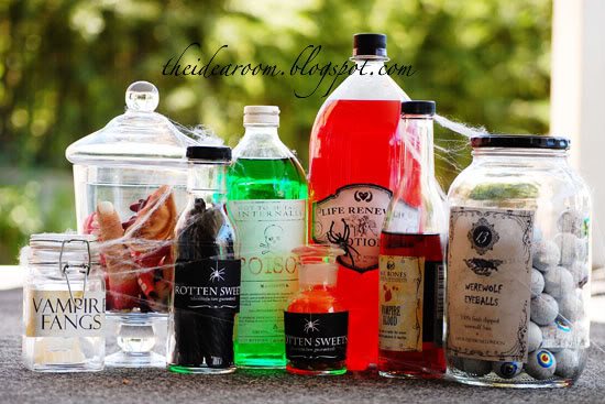 Halloween Apothecary Jars
