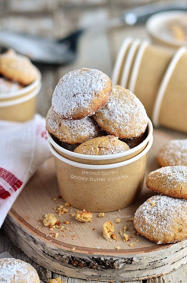Gooey Butter Peanut Butter Cookies {VIDEO}