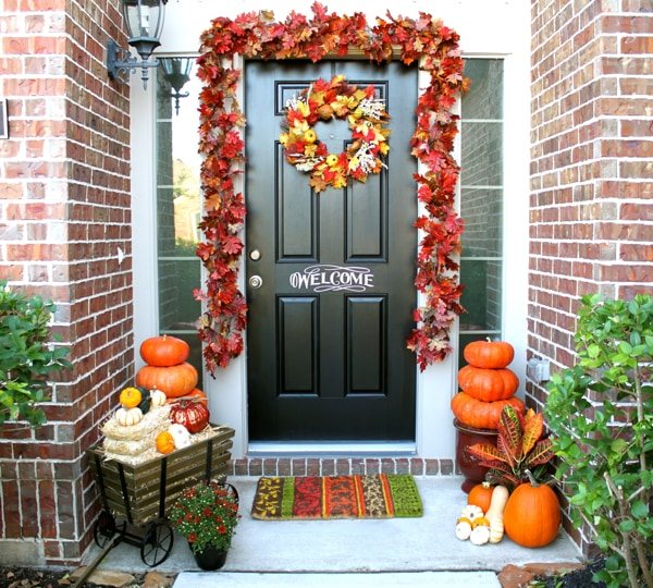 fall front porch
