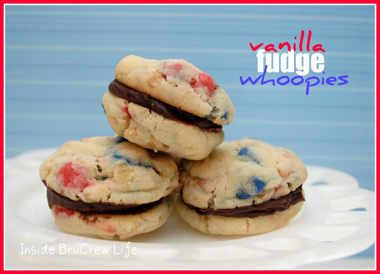 Red White and Blue Whoopie Pies