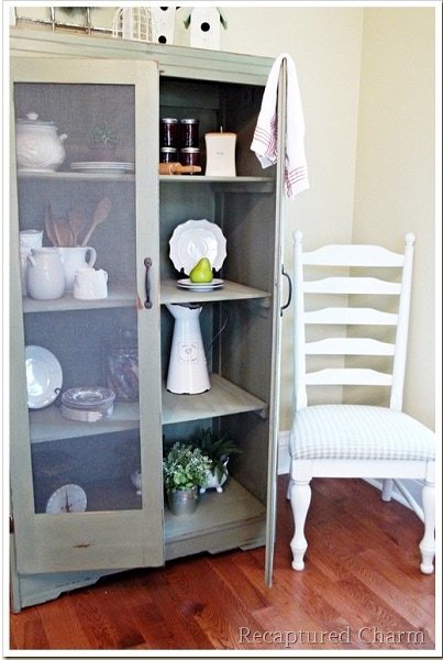 vintage armoire restored