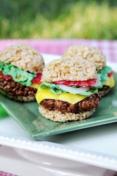 rice krispies burgers