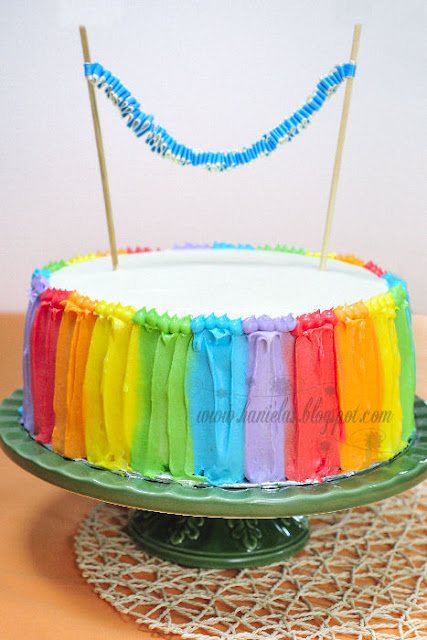 Rainbow frosting