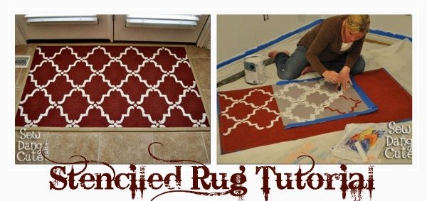 stencil Rug tutorial