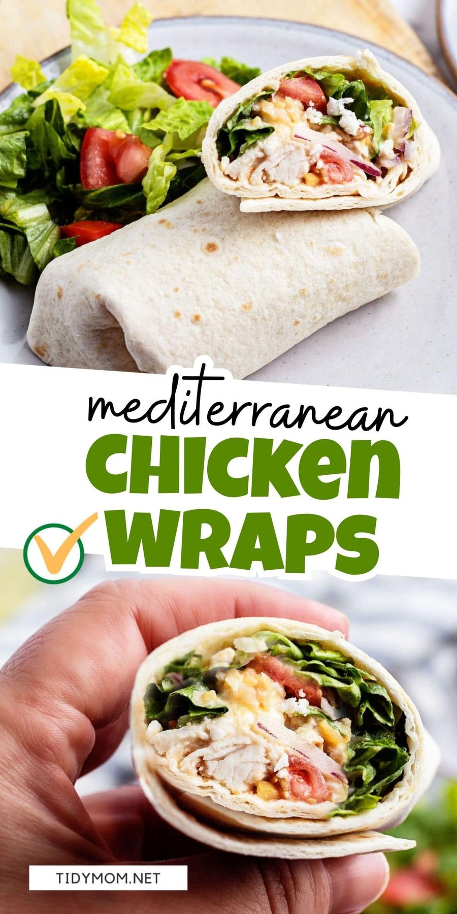 Mediterranean veggie wrap