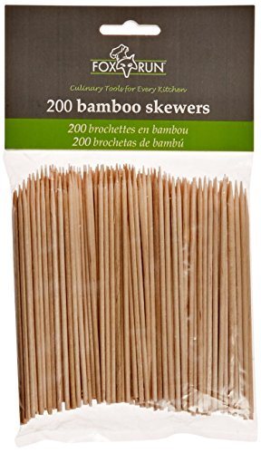 Fox Run Brands Bamboo Skewers, 4-inch (set of 200)
