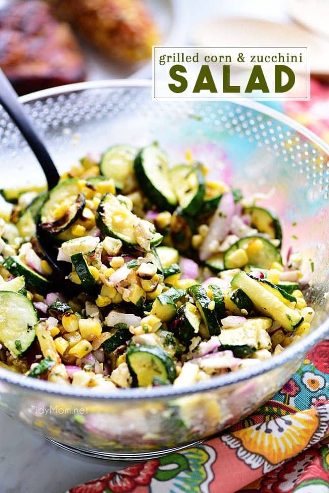 Grilled Corn and Zucchini Salad