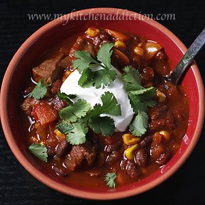 Super Bowl Appetizer Southwest Steak Chili