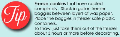 Freeze cookies