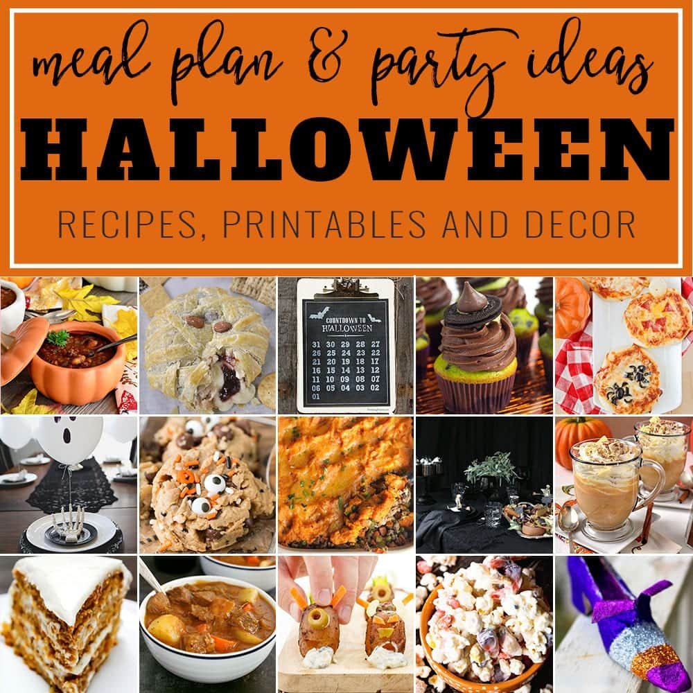 Halloween Meal Plan and Party Ideas