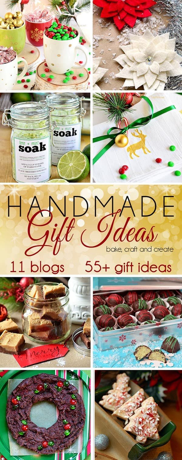 55+ Handmade Gift Ideas {Blog Hop}
