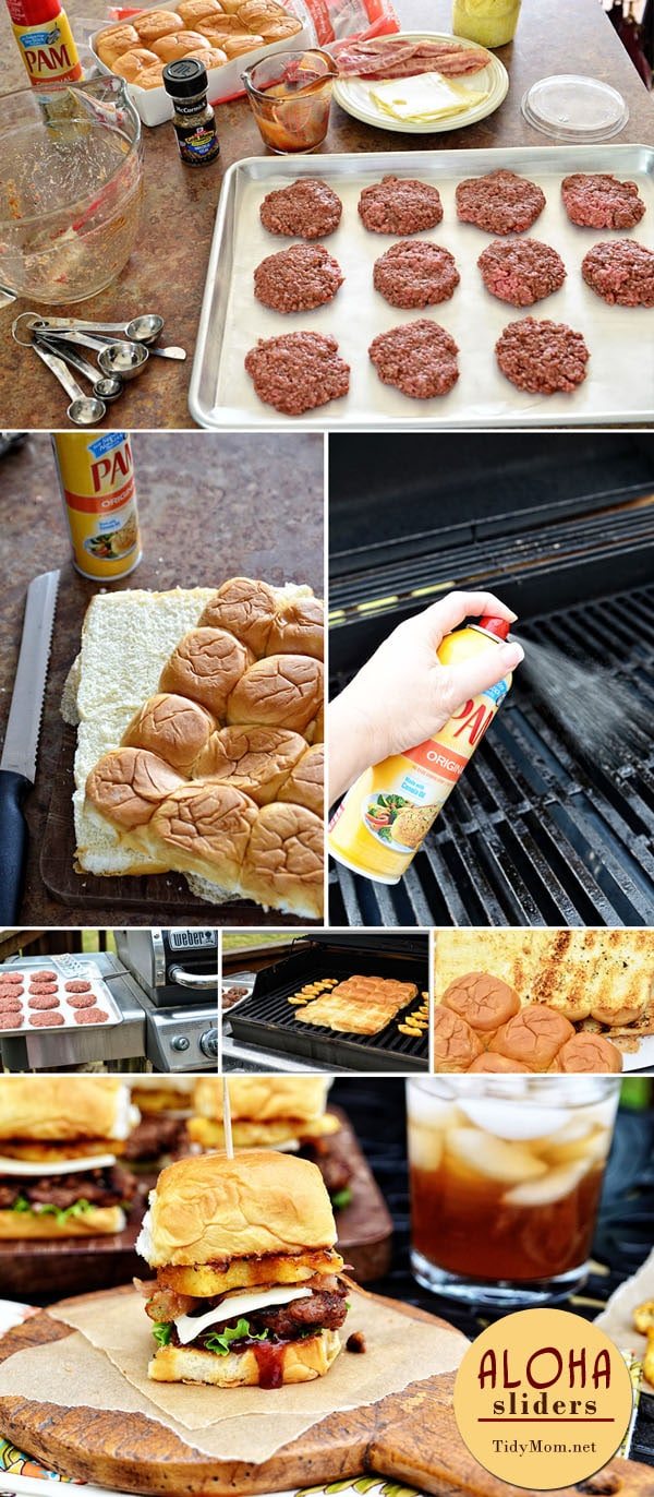 Aloha BBQ Sliders | burger recipe at cetcu.com