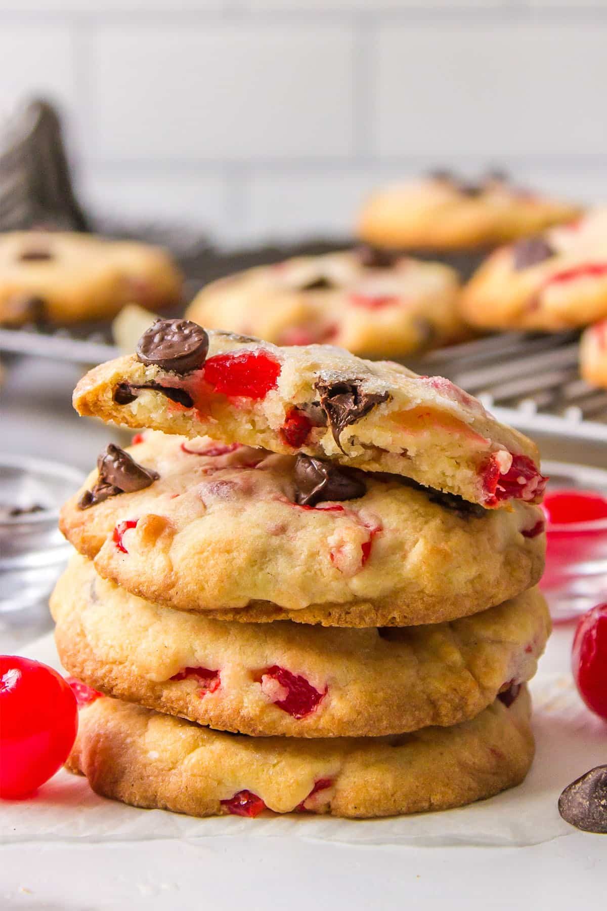 Cherry Garcia Chocolate Chip Drop Cookies