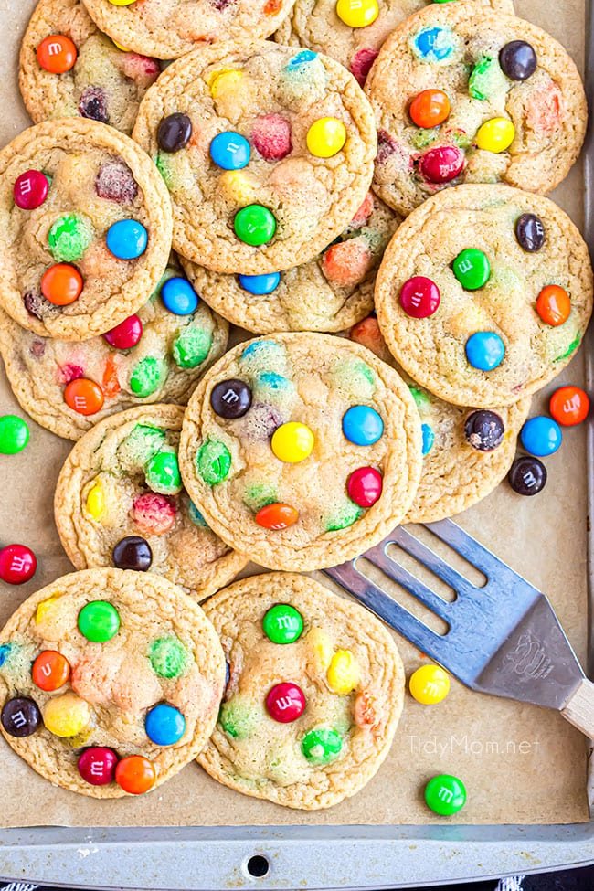 The Best Homemade M&M Cookies