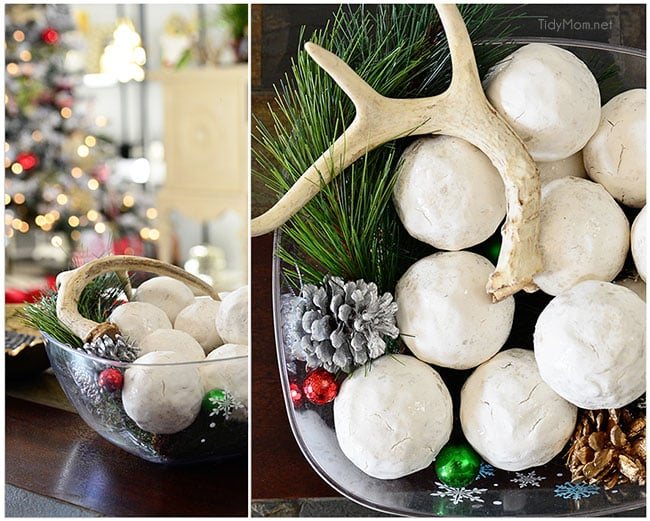 Snowballs, antlers and pinecones. cetcu.com