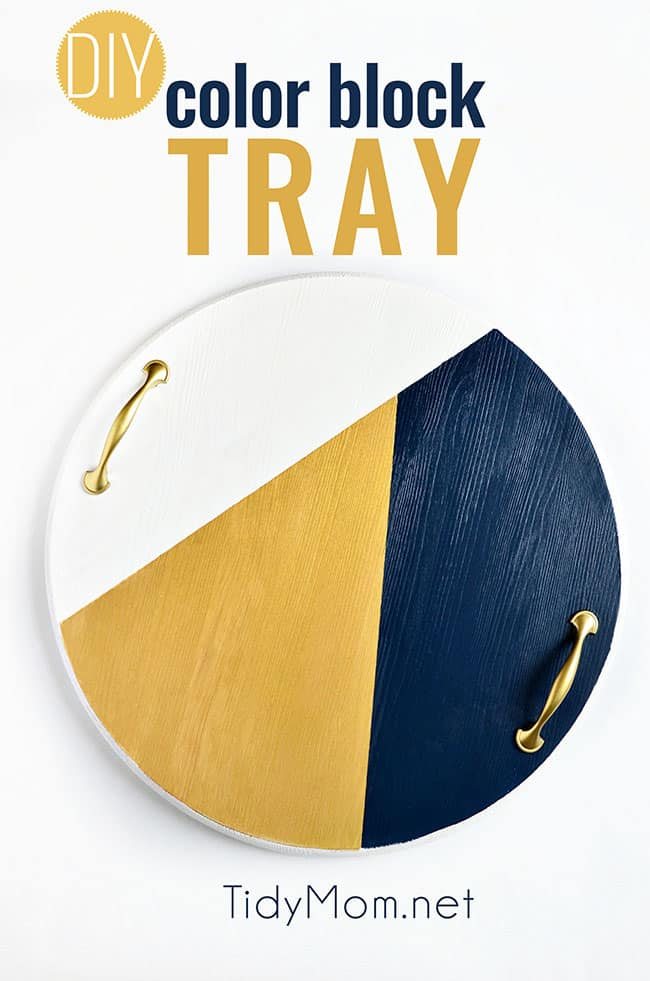 DIY Color Block Tray