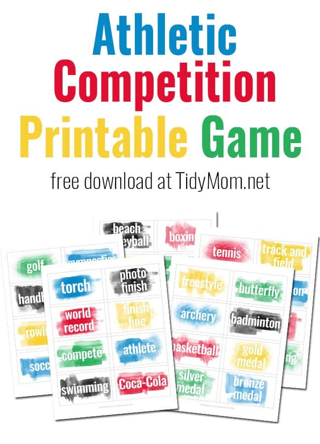 Heads Up – Athletic Competition Printable Game