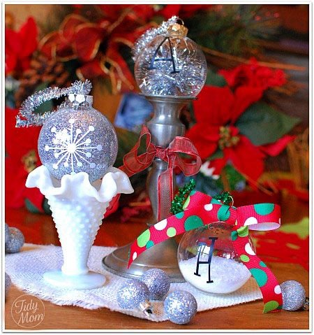 3 Homemade Christmas Ornaments {tutorial}