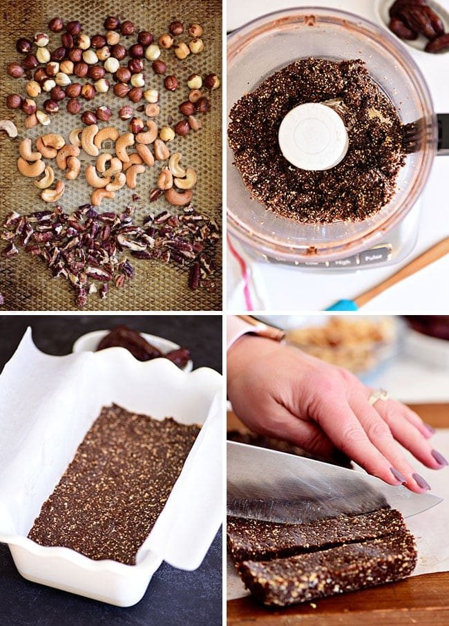 how to make HOMEMADE HAZELNUT ENERGY BARS