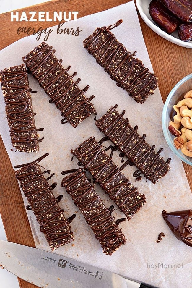 Homemade Hazelnut Energy Bars