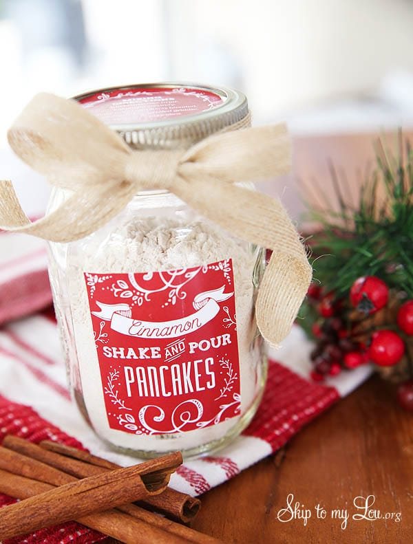 Cinnamon Shake & Pour Homemade Pancake Mix In A Jar
