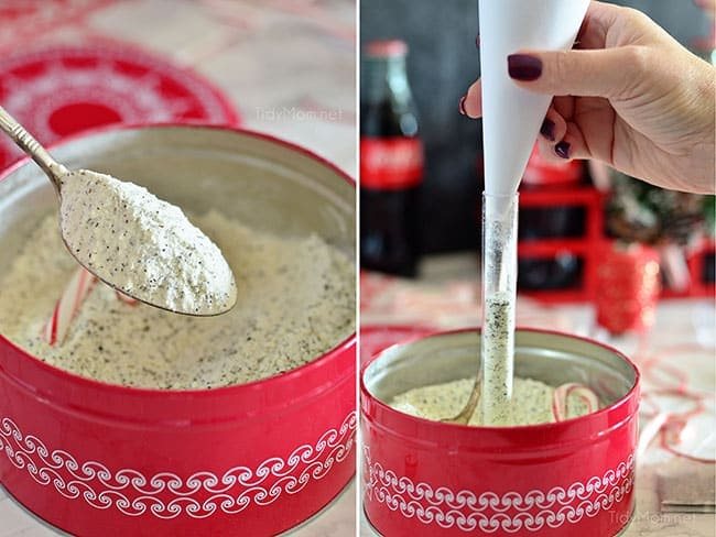 Homemade Peppermint Milk Bath is so easy to make and great for gifting! Get the details at cetcu.com
