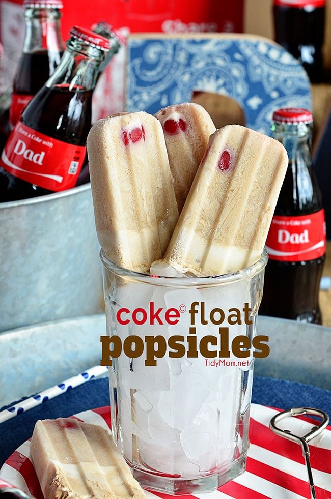 Coke Float Popsicles