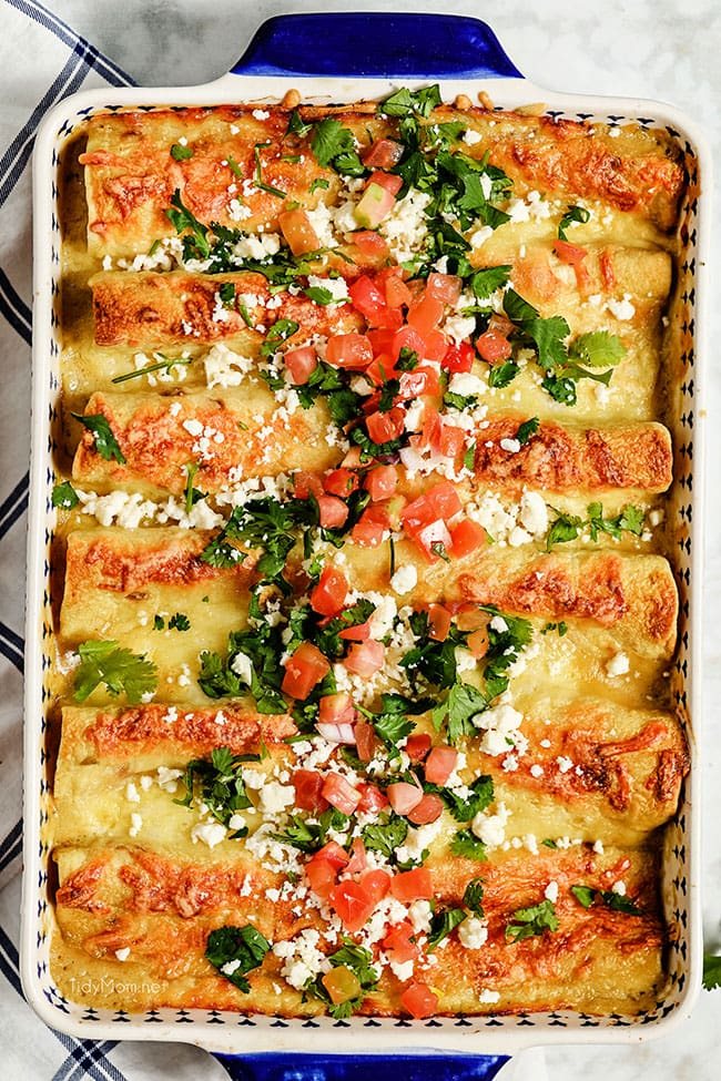 Easy Honey-Lime Chicken Enchiladas {VIDEO}