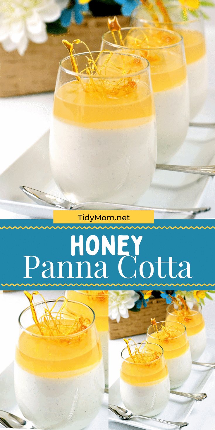 Honey Panna Cotta photo collage