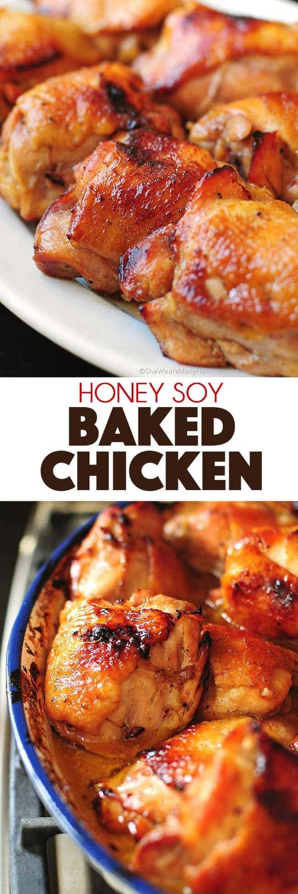 A super easy chicken recipe that will become a family favorite. Honey Soy Baked Chicken Recipe would be delicious cooked on the grill as well! find the recipe at cetcu.com