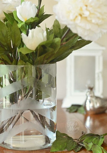 DIY Chevron Etched Vase at cetcu.com