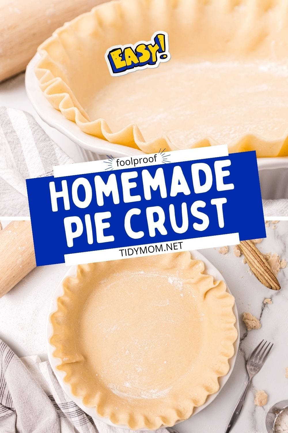 unbaked pie crust photo collage