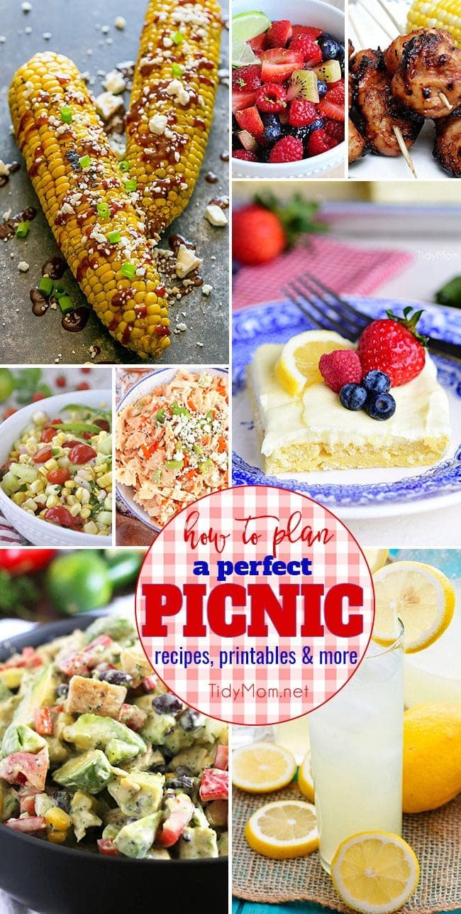 How to Plan a Perfect Picnic. Get recipes, printables and more for a perfect picnic meal plan at cetcu.com