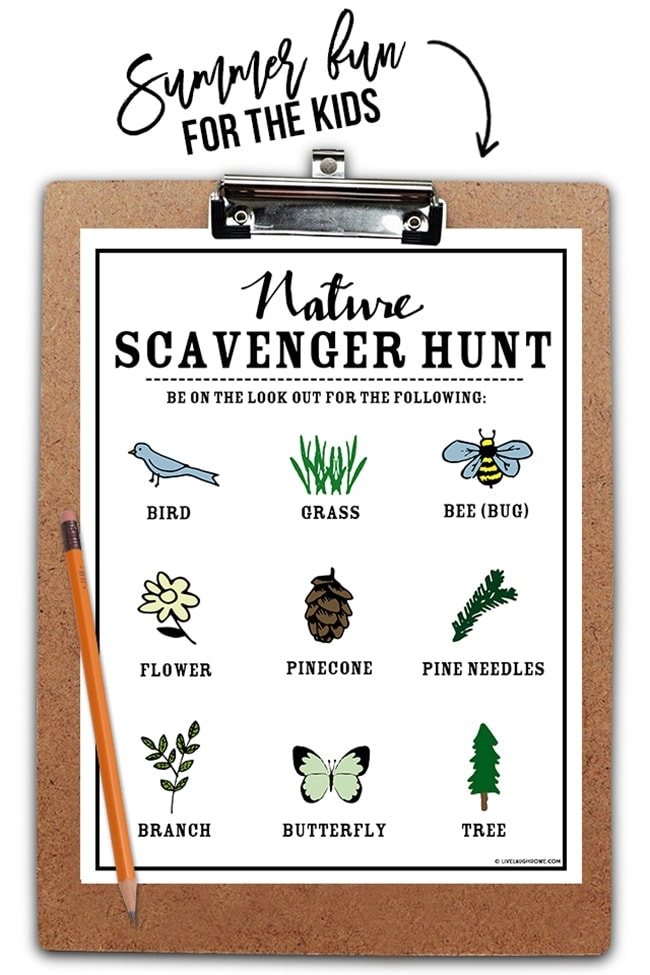 Nature Scavenger Hunt Printable image from Live Laugh Rowe: How to Plan a Perfect Picnic. Get recipes, printables and more to plan a perfect picnic at cetcu.com