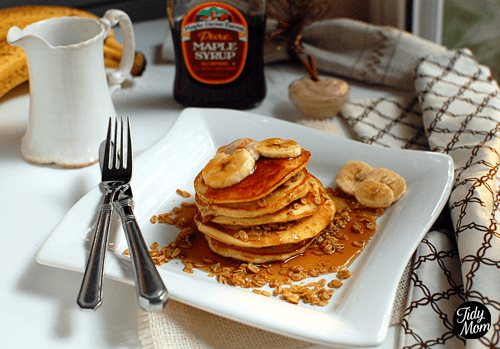 Granola banana Pancakes