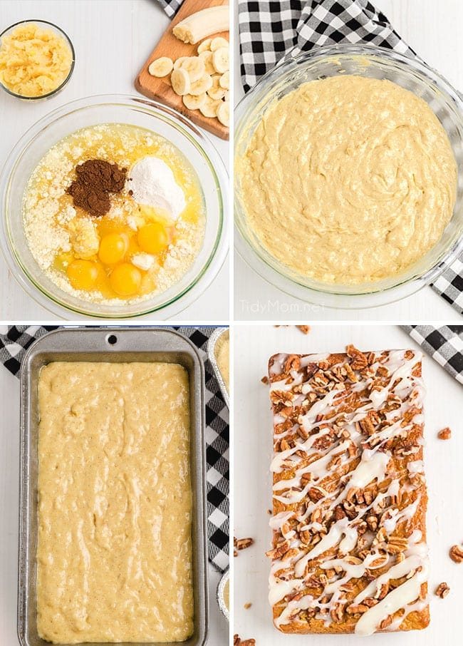 How to make hummingbird cake photo collage