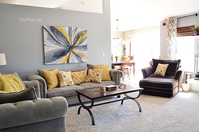 Gray Martha Stewart Saybridge Tufted Sofa at cetcu.com