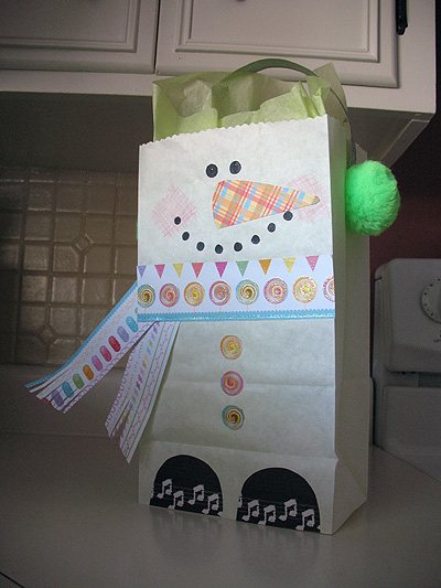 Snowman Treat Bag