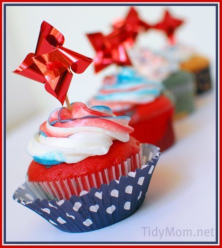 4th of July Patriotic cupcakes