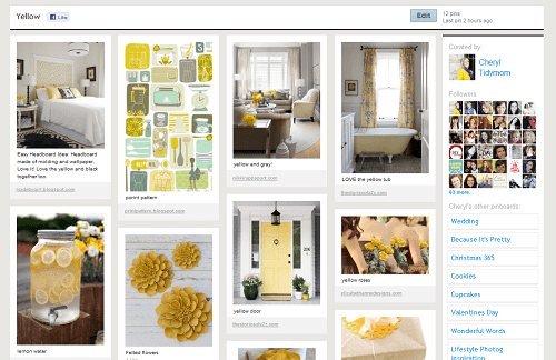 pinterest yellow