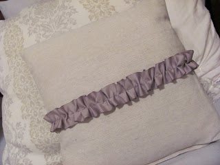 Drop Cloth Ruffled Pillow